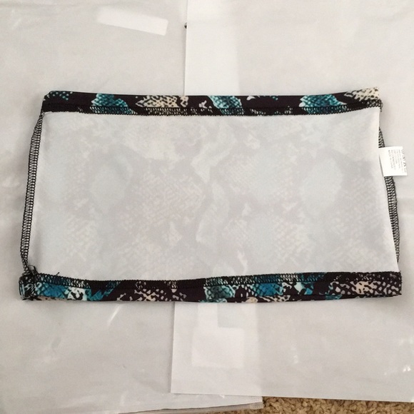 LAST ONE! Blue Snakeskin Tube Top - Picture 7 of 7